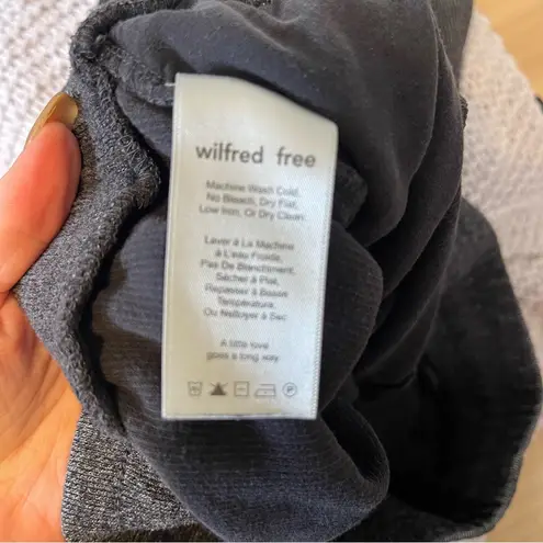 Aritzia  Wilfred Free Dark Grey High Rise Drawstring Jogger Sweatpants Size Small