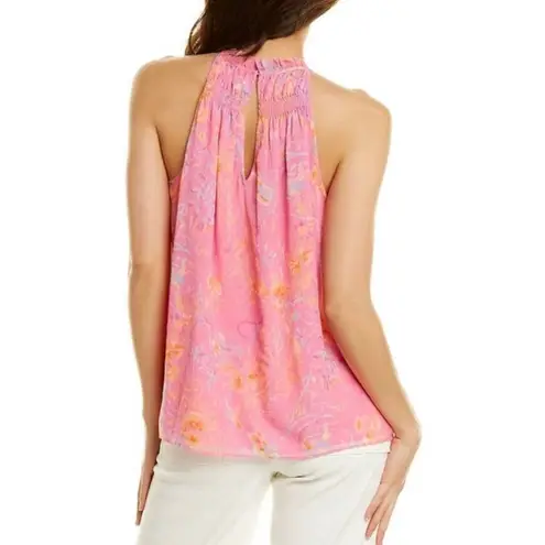 Ramy Brook NWT Harlie Paisley Halter Neck Tank Top in Peony Combo