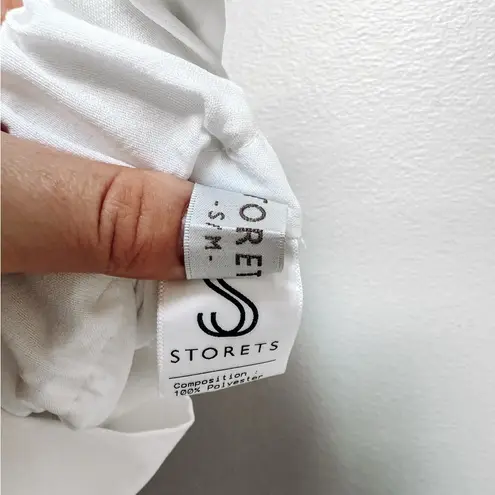 Storets White Pleated Mini A-Line Mini Skirt Size S/M