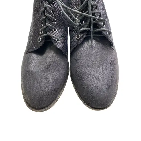 Very Volatile Warner Oxford Flats Womens Size 10 Black Office Wear Lace Up Style