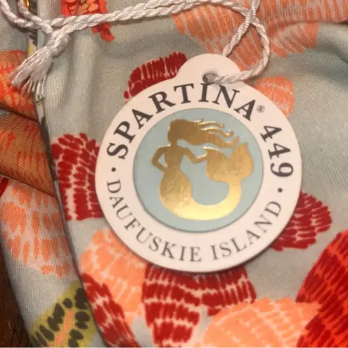 Spartina 449 NEW Tahlia Jersey Dress in Callawassie Flowers Seafoam XS