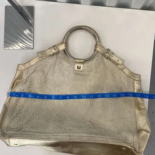 Lanbertson Truex metallic hobo handbag Silver