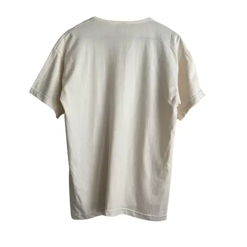 Vintage Cactus California Women Top L Cream Embroidered Appliqué Floral Cottage Size L