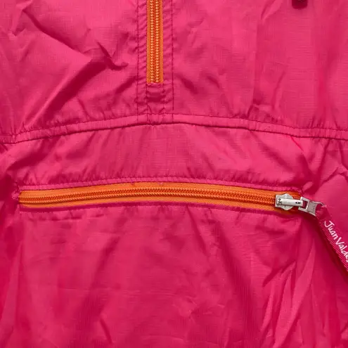 Juan Valdez Colombia Pink Orange Hooded Windbreaker M Size M
