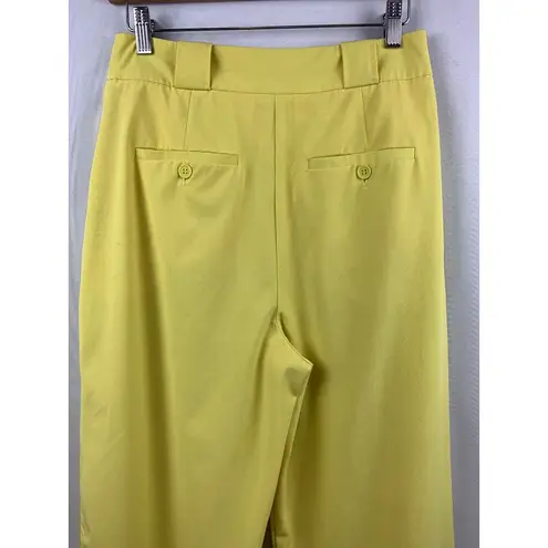 Tanya Taylor Womens Yellow Tailored Pants Size 6