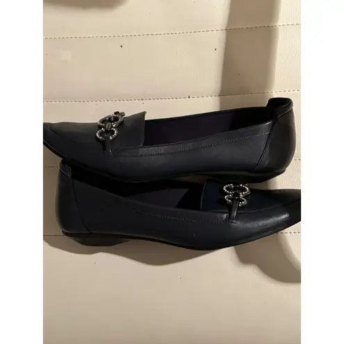 JONES NEW YORK SIGNATURE Navy Blue Pointed Toe Loafers Women's Size 10