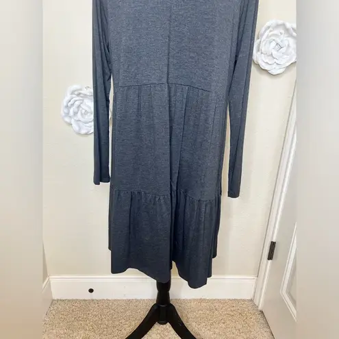 Mud Pie NTM: Brand New Minnie Tiered Bodice Dress in Dark Charcoal Dress Sz M