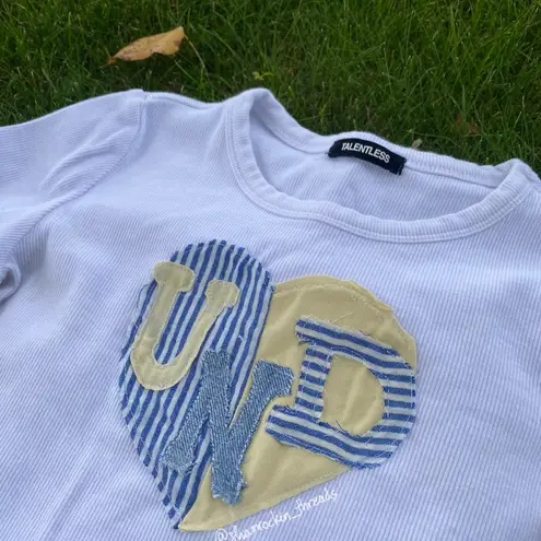 Talentless Notre Dame hand sewn patchwork shirt