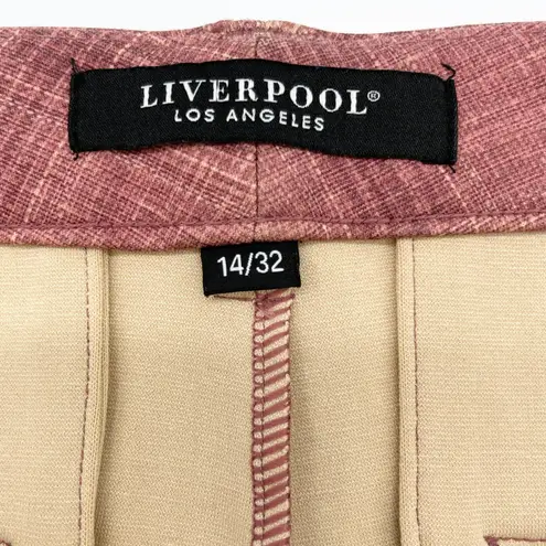 Liverpool Womens Kelsey Trouser Pants Size 14 Old Money Academia Preppy Heritage Pink