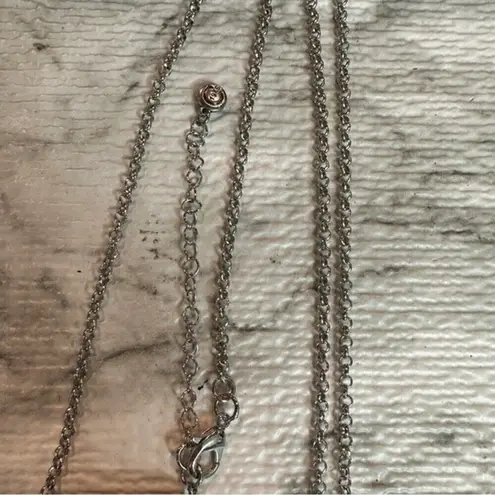 C Est.1946 Fashion Silver Tone Cluster Charm Pendant Statement Necklace