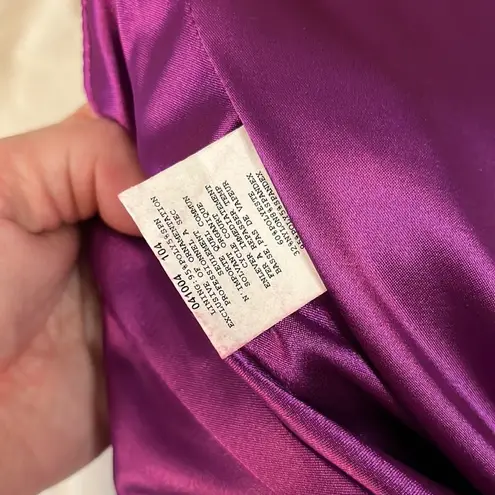 Jessica McClintock Magenta Purple Ruched Strapless Mini dress Size 2