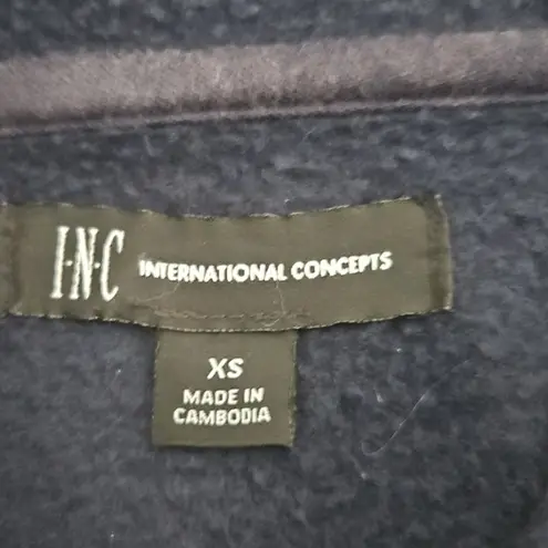 INC International Concepts Women's XS Moto Sleeve Hoodie