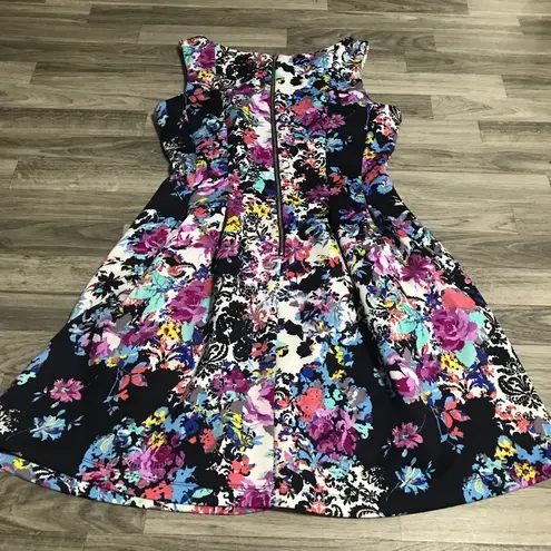 Covington Bright Colored Floral Dress; size 12 women’s(XL)