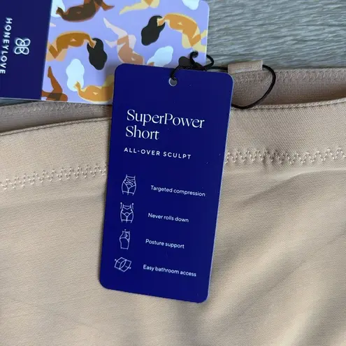 NEW HoneyLove SculptWear SuperPower Short Womens Size S Sand Shapewear Sculpting Tan