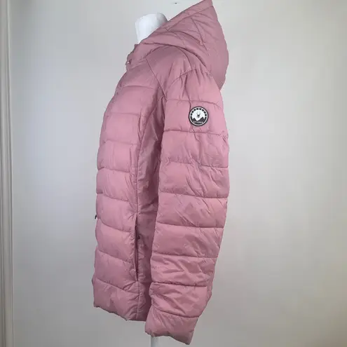 Spyder Puffer Coat Insulated Short Jacket with Hood Pink Size XL Winter Ski