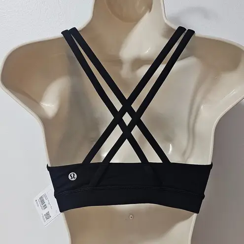 Lululemon  Energy Bra    Black   Womens Sports bras    Size 4 -   LW2EB2S