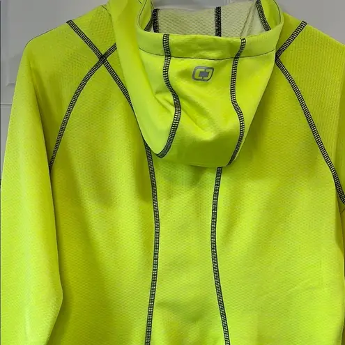 Ogio Neon Yellow Lightweight Jacket w/ Hood and Full Zipper