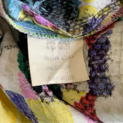 Jams World Vintage Sun Motif Colorful Shift Maxi Dress Size M