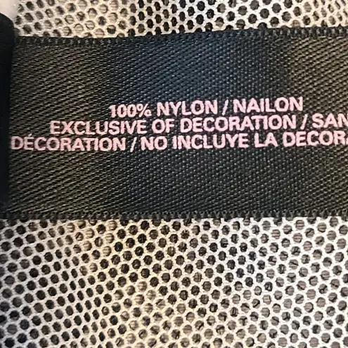 Victoria's Secret Victoria's‎ Secret Corset Bustier Black Lace Luned Semi Sheer Boning Side Zip M