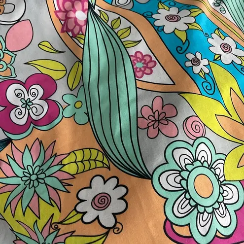 Judith March Floral Multicolor Groovy Sundress Size Large