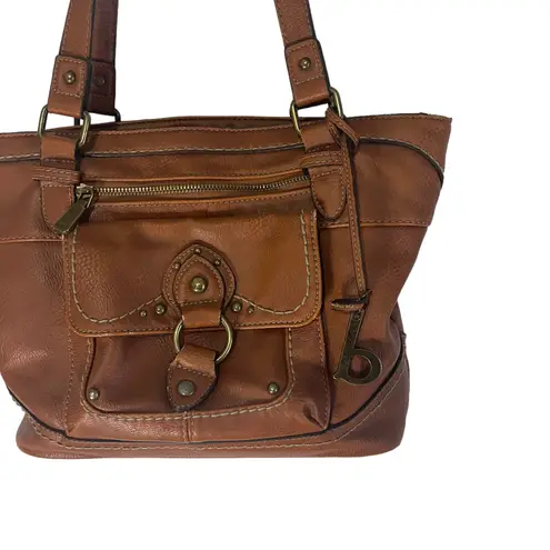 B.O.C. Leather Tan Shoulder Purse