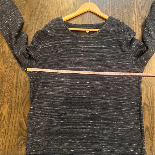 Minimum Navy Long Sleeve Tee with Textured Fabric Black Size undefined