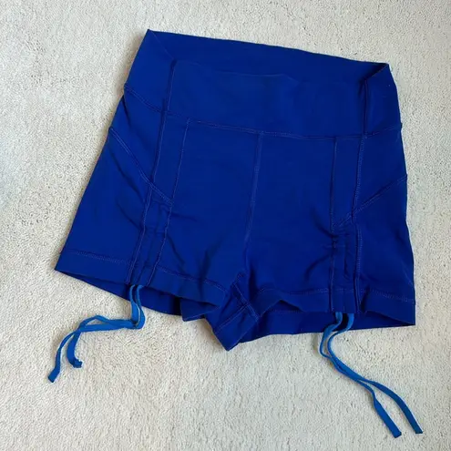 Lululemon  Blue Cinchable Athletic Shorts