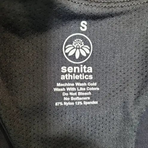 Senita Athletics Black Racerback Tank Top Women’s Size Small Workout Activewear