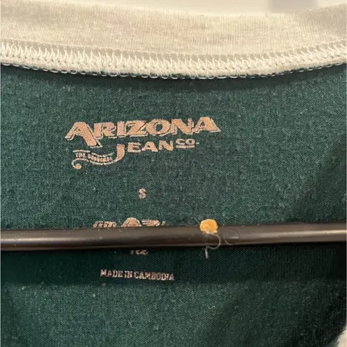 Arizona Jeans Arizona Jean Company Green and White Jersey Top