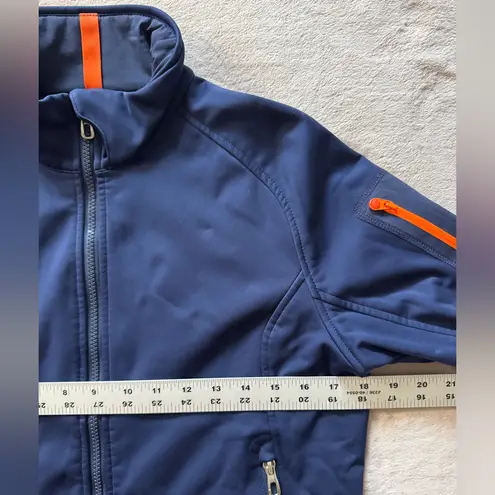 RLX Ralph Lauren Women Navy Blue Fleece Windbraker Jacket Coat Parka Size M Size M