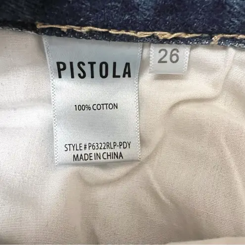 Pistola Cassie Super High Rise Straight Leg Jeans in Play Day Size 26 Distressed