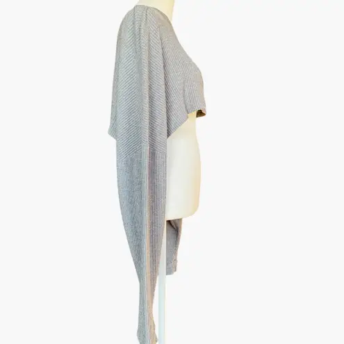 Joah Brown  Slouchy Long Sleeve Crop Top Sweater Pullover One Size