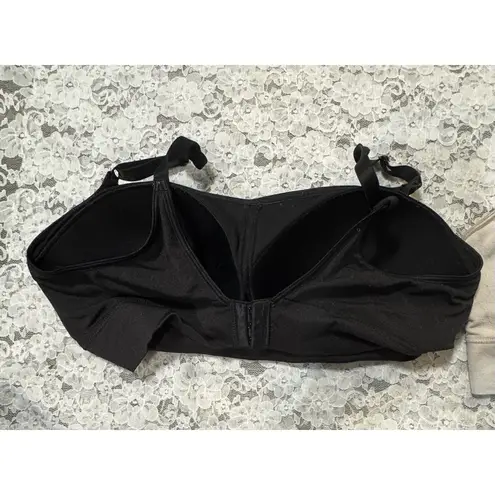 Lot Of 5 Bras, Warner’s, Avia, HealthyYoga, Wireless, Sports Bras, Front Open,XL Black