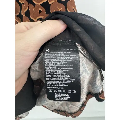 Scotch And Soda Raffia Town Top Camisole Women Medium Black Brown Bohemian