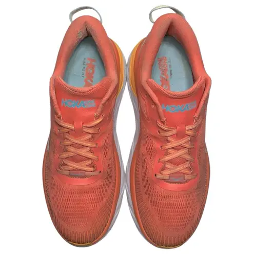 Hoka One One Women’s Size 11 Camellia Coastal Bondi 7 Mesh Trainers Sneakers