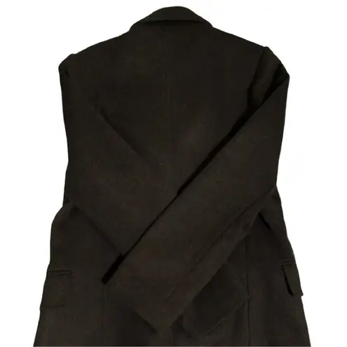 Quince Italian Wool Double-Breasted Coat Heather Charcoal XS NWT