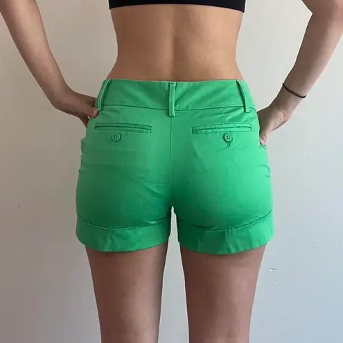 New York And Company Green Shorts Preppy Size 2