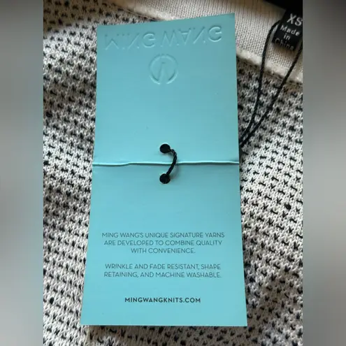 Ming Wang Black and White open Front Jacket Sz XS NWT