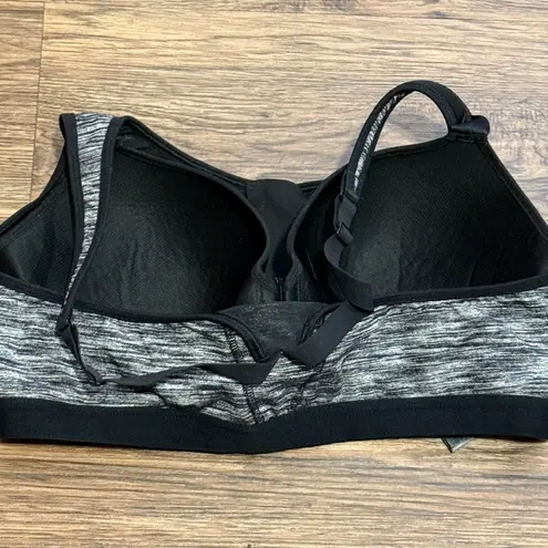 Victoria Sport Victoria's Secret Gray Black Bra-In-A-Bra Sports Bra 38C