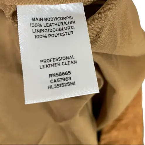 Chelsea28 Suede Leather Faux Wrap Mini Skirt Size Large NWT