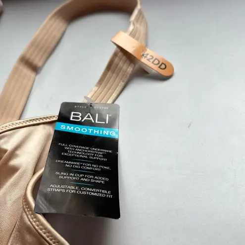 Bali Women's Passion for Comfort Back Smoothing Underwire Bra DF3390 42DD Tan