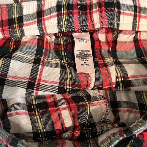 Victoria's Secret Victoria’s Secret Women's Plaid Pajama PJ  Pants Medium Red Black