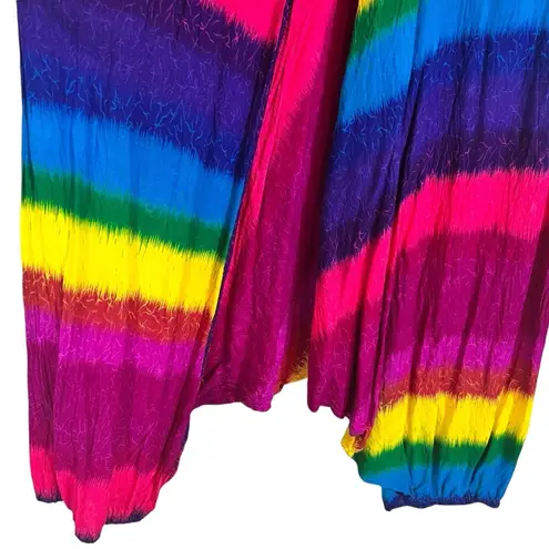 Shop Therapy Rainbow Striped Harem Pants Pink Size undefined