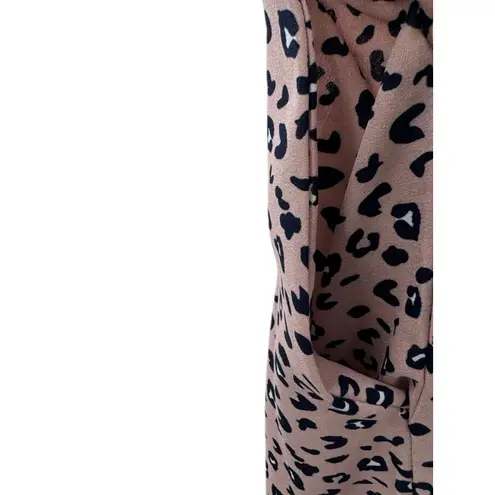 Pink Animal Print‎ Mini Dress Small Sleeveless Soft Knit Cheetah Y2K Casual