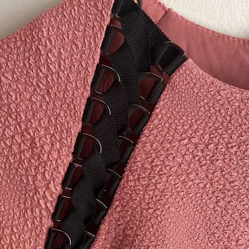 REBECCA VALLANCE Castella Raglan Top Desert Rose Pink Size 6