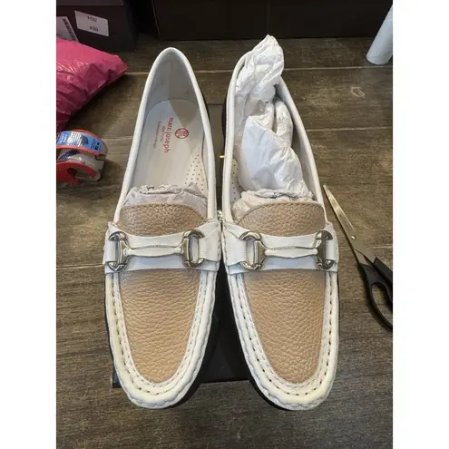 Marc Joseph Grand City Mosaic Loafer Size 10.5 Equestrian Bite Navy White Pebble