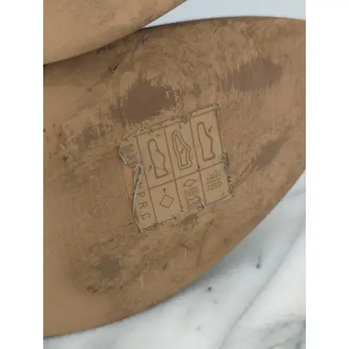 Vanessa Wu Booties Woman's 38/7.5 Silver Metallic Snake Skin Shiny Boho