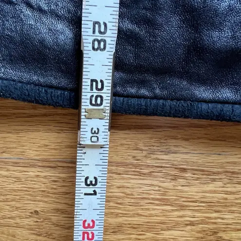 Vintage Casserly Lambskin Leather Jacket Women's S Black High Collar Soft 90's