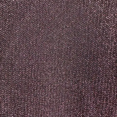 Line and Dot  Opal Gown V-Neck Long Sleeve Metallic‎ Shimmer Purple Size L