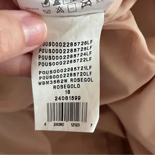 Jules & Cleo lace up glitter tule ball gown ROSEGOLD SIZE 18 Gold